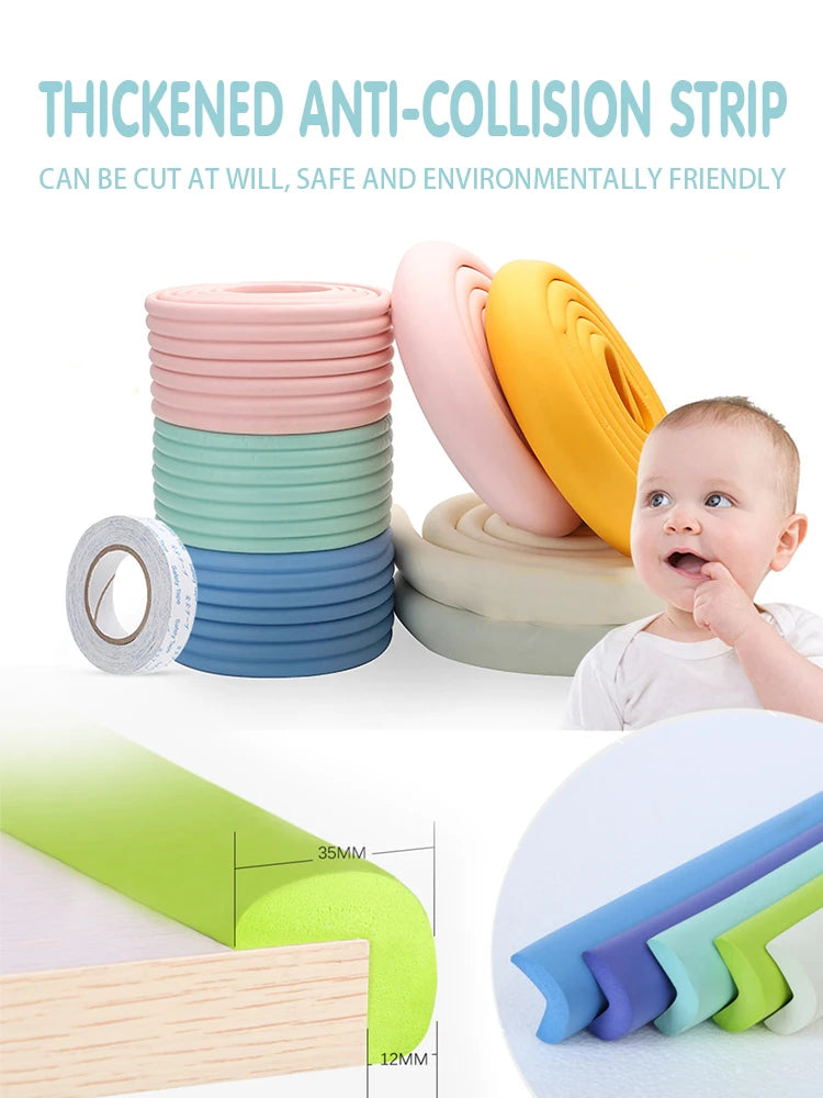 Protection mousse anti-choc pour coins & bords 12pcs — Sécurité bébé